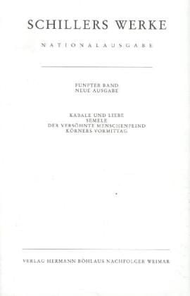 Produktbild: Schillers Werke. Nationalausgabe