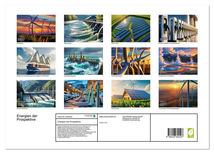 Produktbild: Energien der Prospektive (Wandkalender 2026 DIN A3 quer), CALVENDO Monatskalender