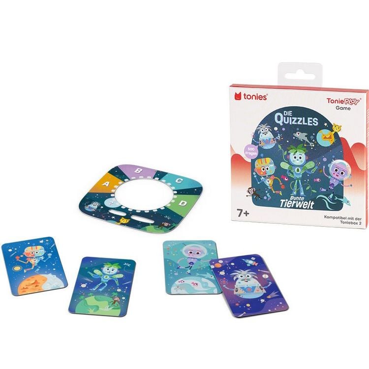 Produktbild: Tonies - Die Quizzles: Bunte Tierwelt (Tonieplay Game S)
