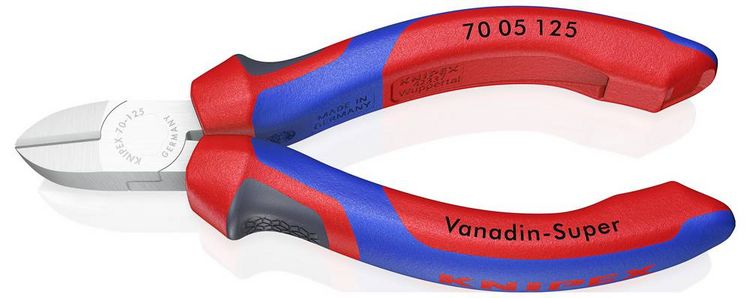 Produktbild: Knipex 70 05 125 Werkstatt Seitenschneider mit Facette 125mm