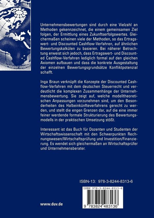 Produktbild: Discounted Cashflow-Verfahren und der Einfluss von Steuern
