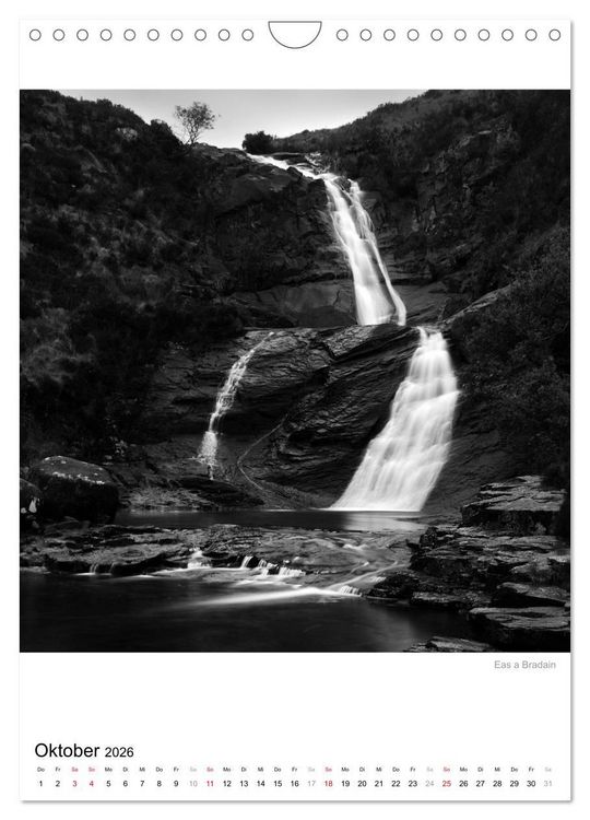 Produktbild: Isle of Skye - Langzeitbelichtungen in Schwarzwei&szlig; (Wandkalender 2026 DIN A4 hoch), CALVENDO Monatskalender