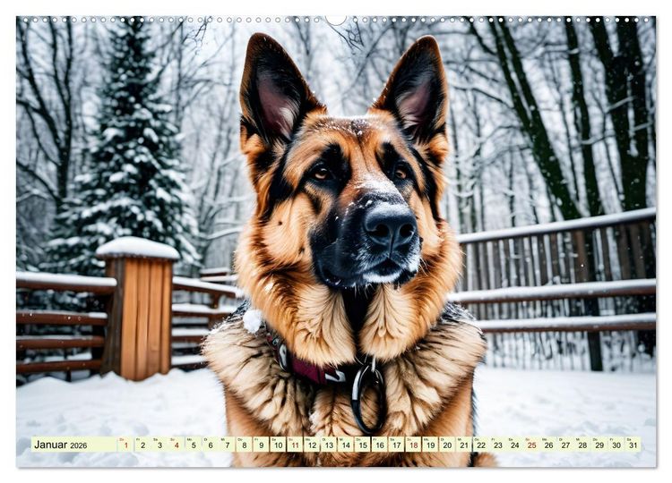 Produktbild: Deutscher Sch&auml;ferhund - Inbegriff der Treue (Wandkalender 2026 DIN A2 quer), CALVENDO Monatskalender