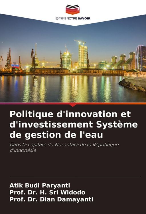 Produktbild: Politique d'innovation et d'investissement Syst&egrave;me de gestion de l'eau