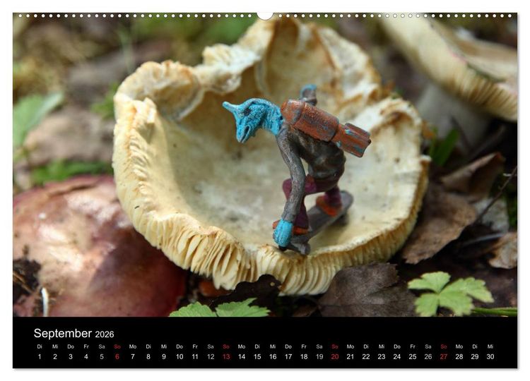 Produktbild: Micro Dino Skaters 2026 (Wandkalender 2026 DIN A2 quer), CALVENDO Monatskalender