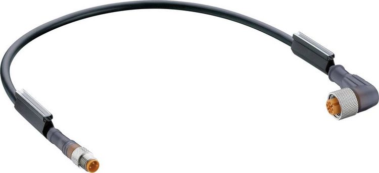 Produktbild: Belden 11867-1 Sensor-/Aktor-Steckverbinder, konfektioniert M12 Stecker, gerade, Buchse, gewinkelt 0.60 m Polzahl Sensoren: 4 1 St.