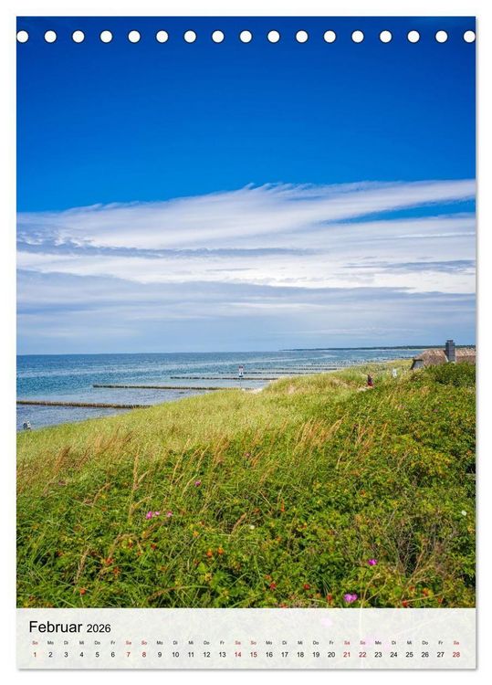 Produktbild: Fischland-Dar&szlig;-Zingst - Im Licht des Nordens (Tischkalender 2026 DIN A5 hoch), CALVENDO Monatskalender