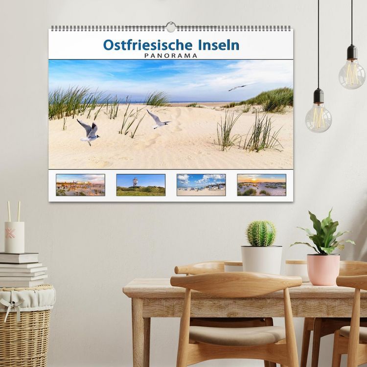 Produktbild: PANORAMA - Ostfriesische Inseln (Wandkalender 2026 DIN A2 quer), CALVENDO Monatskalender