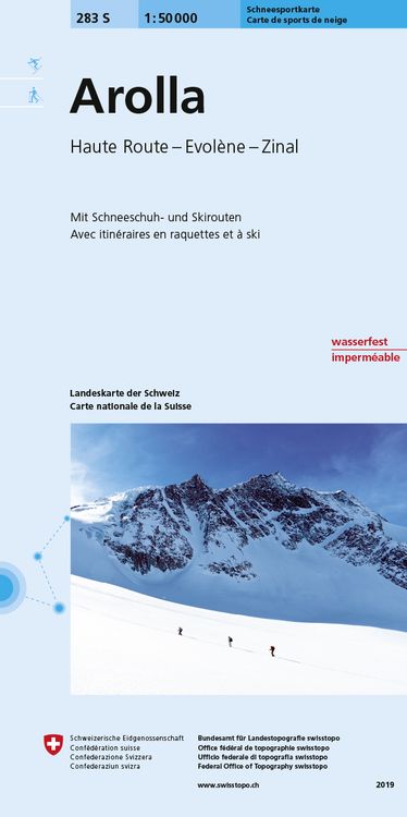 Produktbild: 283S Arolla Schneesportkarte