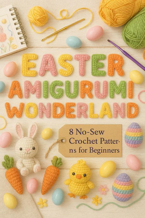 Produktbild: Easter Amigurumi Wonderland: 8 No-Sew Crochet Patterns for Beginners