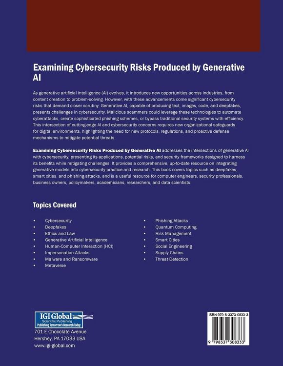 Produktbild: Examining Cybersecurity Risks Produced by Generative AI