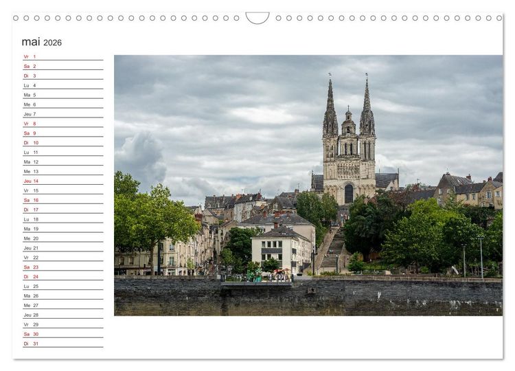 Produktbild: Les visages de l'Anjou (Calendrier mural 2026 DIN A3 vertical), CALVENDO calendrier mensuel
