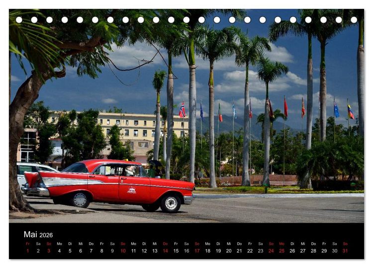 Produktbild: Cuba Cars (Tischkalender 2026 DIN A5 quer), CALVENDO Monatskalender