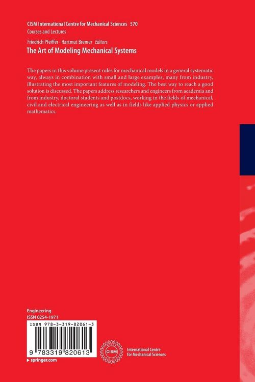 Produktbild: The Art of Modeling Mechanical Systems