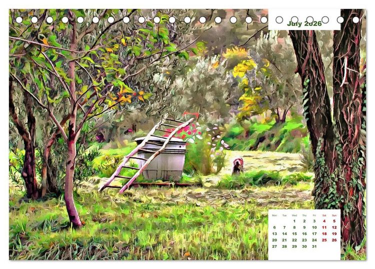 Produktbild: Umbrian Countryside (Desk Calendar 2026 DIN A5 landscape), CALVENDO 12 Month DeskCalendar