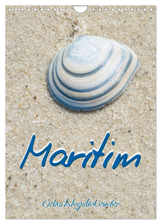 Produktbild: Maritim - Geburtstagskalender (Wandkalender 2026 DIN A4 hoch), CALVENDO Monatskalender