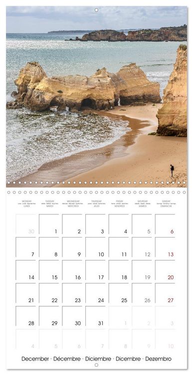 Produktbild: Algarve - Portugal's picturesque coastal landscapes (Wall Calendar 2026 12 &times; 12 Inch) CALVENDO 12 Month Wall Calendar