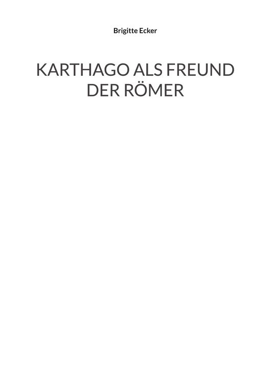 Produktbild: Karthago als Freund der R&ouml;mer