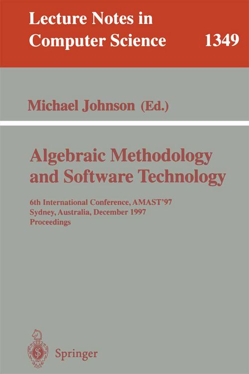 Produktbild: Algebraic Methodology and Software Technology