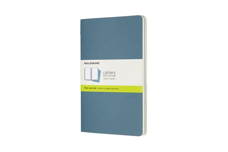 Produktbild: Moleskine Cahier Large/A5, 3er Set, Blanko, Lebhaftes Blau