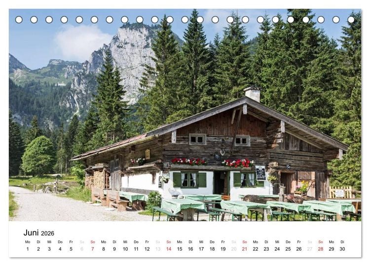 Produktbild: Der Isarwinkel (Tischkalender 2026 DIN A5 quer), CALVENDO Monatskalender