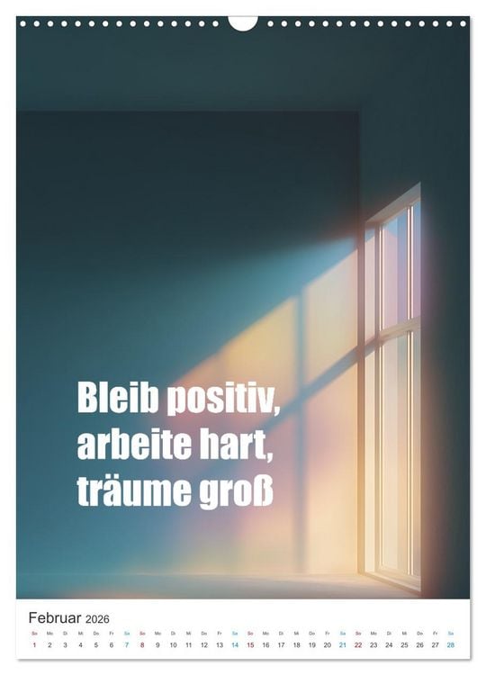 Produktbild: Die Kraft der Worte (Wandkalender 2026 DIN A3 hoch), CALVENDO Monatskalender