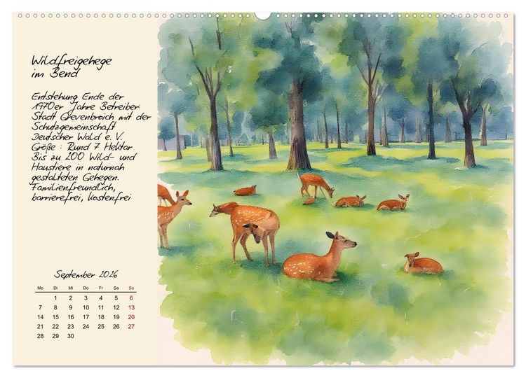 Produktbild: Rundgang durch Grevenbroich (hochwertiger Premium Wandkalender 2026 DIN A2 quer), Kunstdruck in Hochglanz