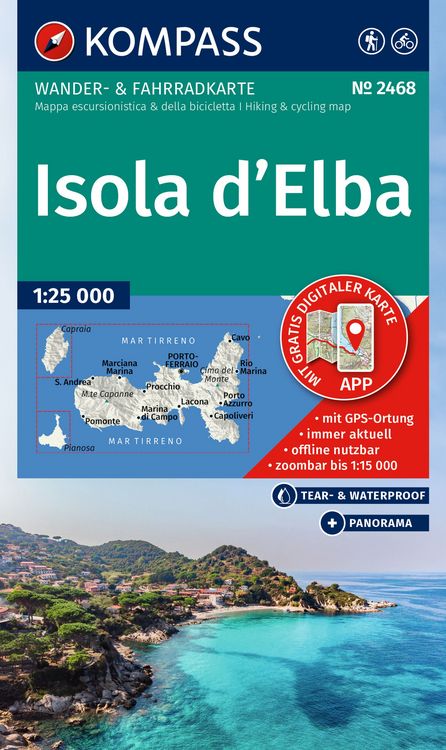 Bild vom Artikel KOMPASS Wanderkarte 2468 Isola d' Elba 1:25.000 vom Autor 