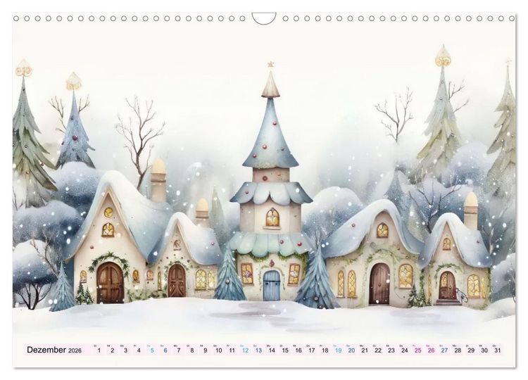 Produktbild: M&auml;rchenhafte Feenh&auml;uschen (Wandkalender 2026 DIN A3 quer), CALVENDO Monatskalender