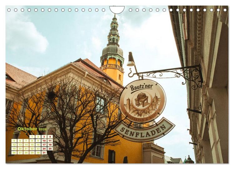 Produktbild: Bautzen neu erleben - Monat f&uuml;r Monat urban eingefangen (Wandkalender 2026 DIN A4 quer), CALVENDO Monatskalender