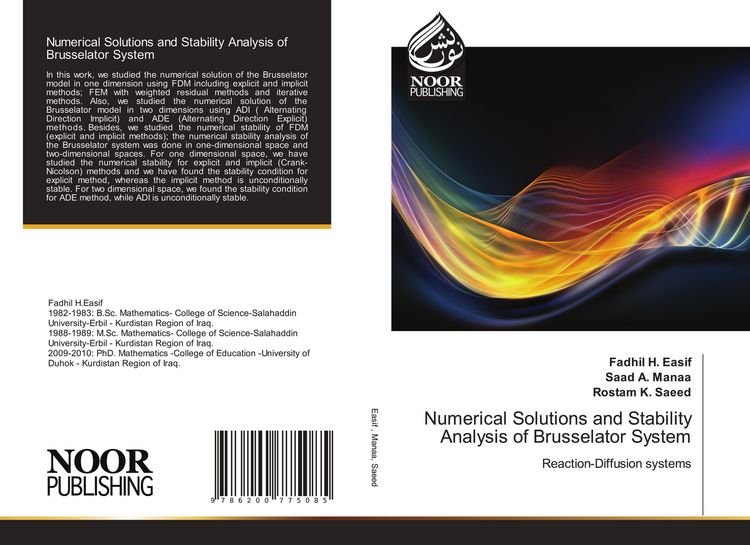 Produktbild: Numerical Solutions and Stability Analysis of Brusselator System