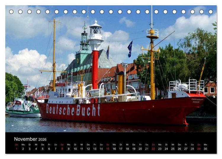 Produktbild: Ostfriesland verzaubert! (Tischkalender 2026 DIN A5 quer), CALVENDO Monatskalender