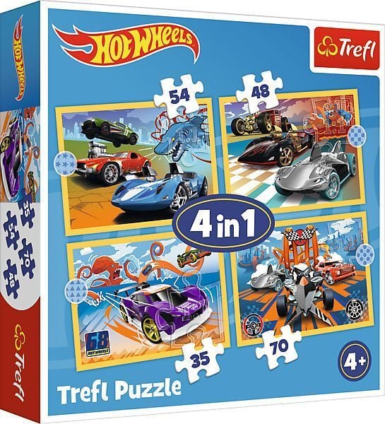 Produktbild: 4 in 1 Puzzle - Hot Wheel