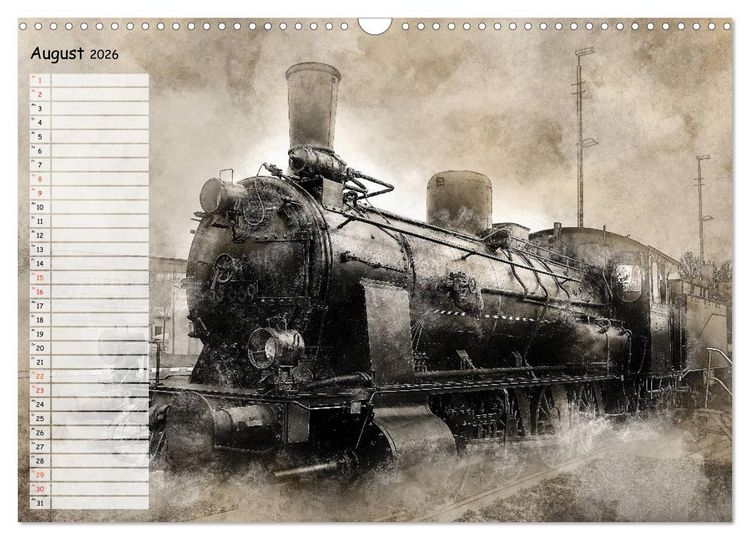 Produktbild: Dampflok Impressionen (Wandkalender 2026 DIN A3 quer), CALVENDO Monatskalender