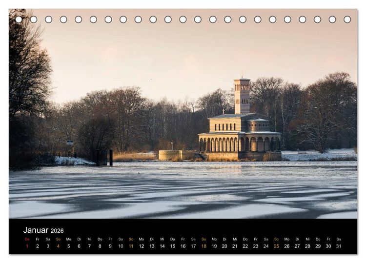 Produktbild: Brandenburg - Landschaften zwischen Elbe und Oder (Tischkalender 2026 DIN A5 quer), CALVENDO Monatskalender
