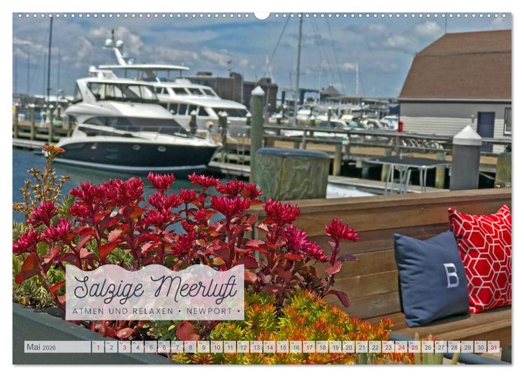 Produktbild: Neuengland USA Kalender 2026 (Wandkalender 2026 DIN A2 quer), CALVENDO Monatskalender