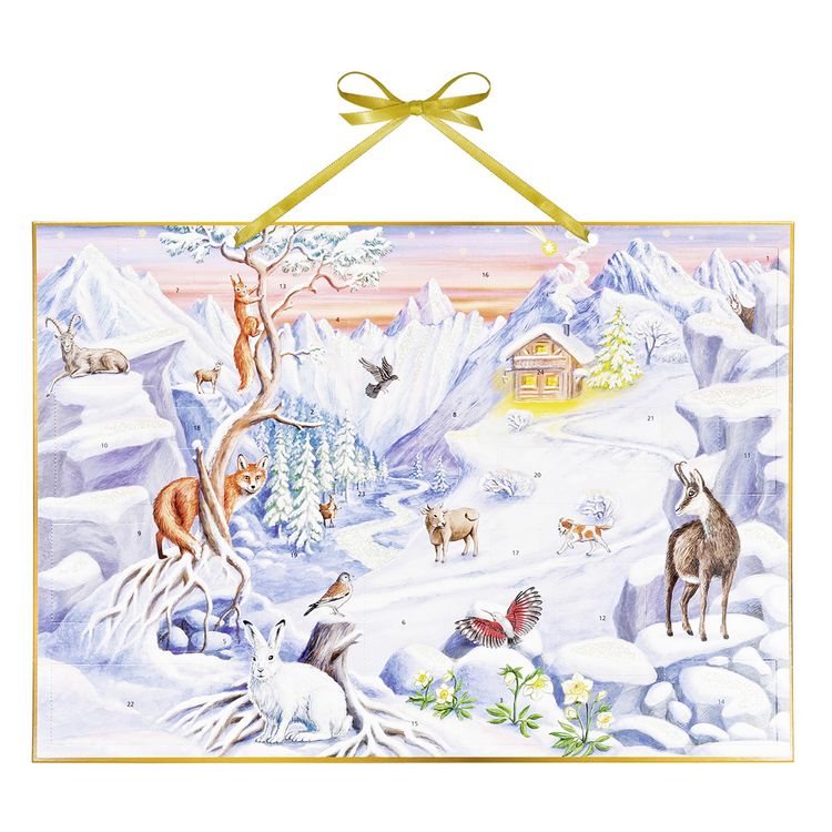 Produktbild: Adventskalender &raquo;Unsere Tiere in den Alpen&laquo;