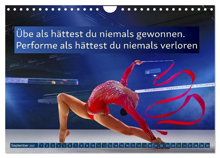 Produktbild: St&auml;rker als gestern &ndash; Sportliche Motivation in Bildern und Spr&uuml;chen (Wandkalender 2027 DIN A4 quer), CALVENDO Monatskalender