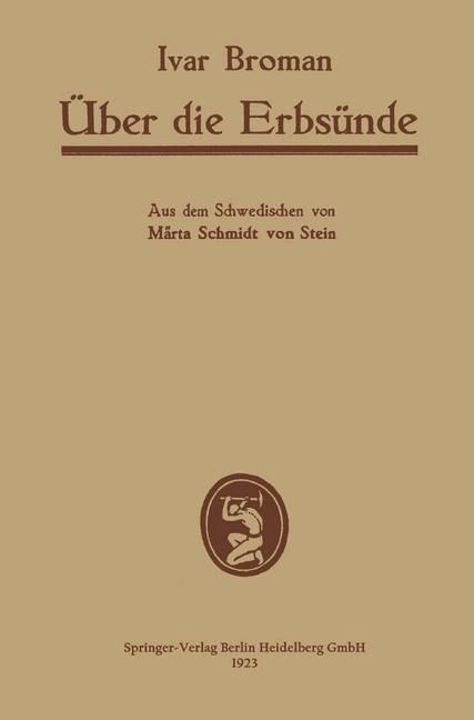 Produktbild: &Uuml;ber die Erbs&uuml;nde