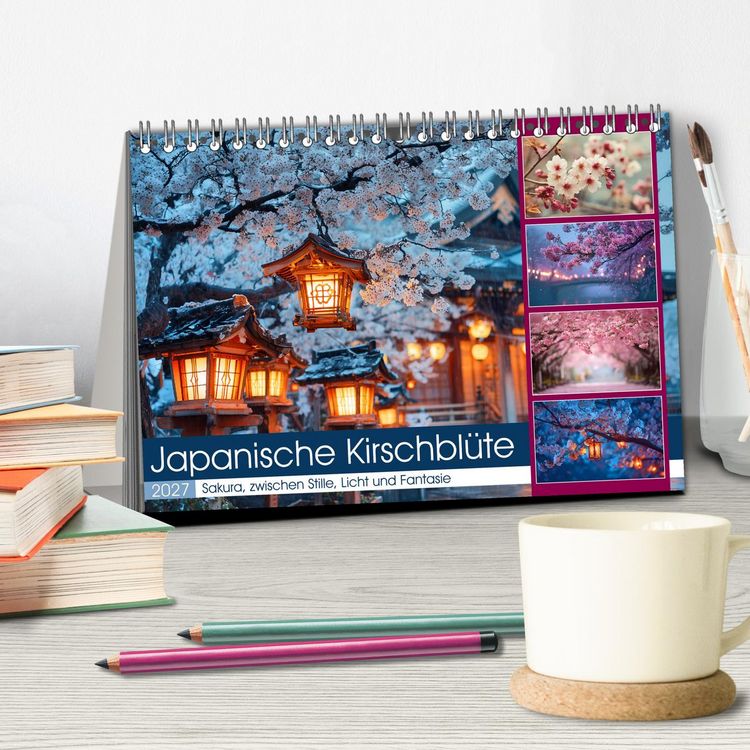Produktbild: Japanische Kirschbl&uuml;te (Tischkalender 2027 DIN A5 quer), CALVENDO Monatskalender