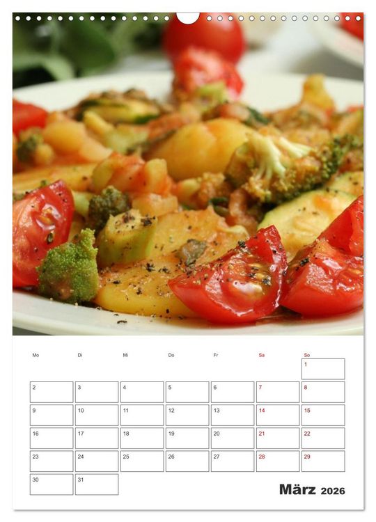 Produktbild: Leckeres mit Tomate (Wandkalender 2026 DIN A3 hoch), CALVENDO Monatskalender