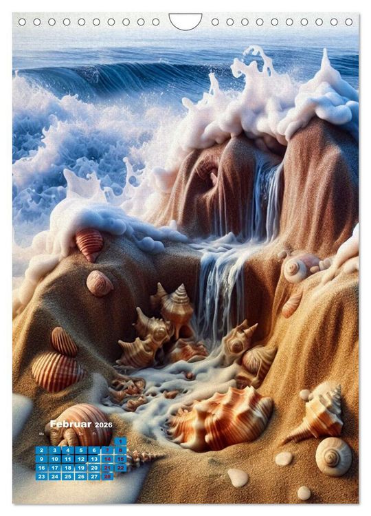 Produktbild: Aus Sand und Meerschaum! (Wandkalender 2026 DIN A4 hoch), CALVENDO Monatskalender