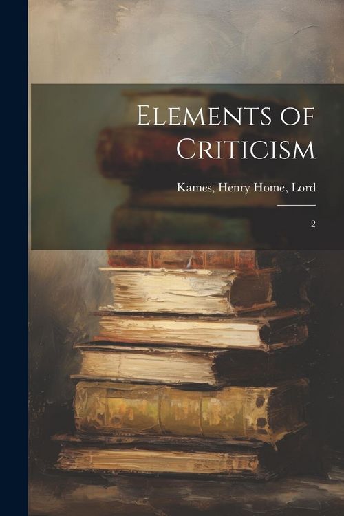 Produktbild: Elements of Criticism: 2