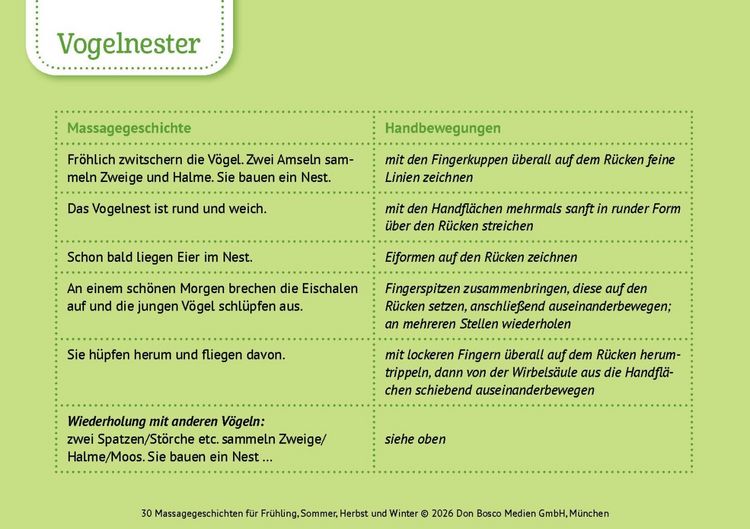 Produktbild: 30 Massagegeschichten f&uuml;r Fr&uuml;hling, Sommer, Herbst und Winter