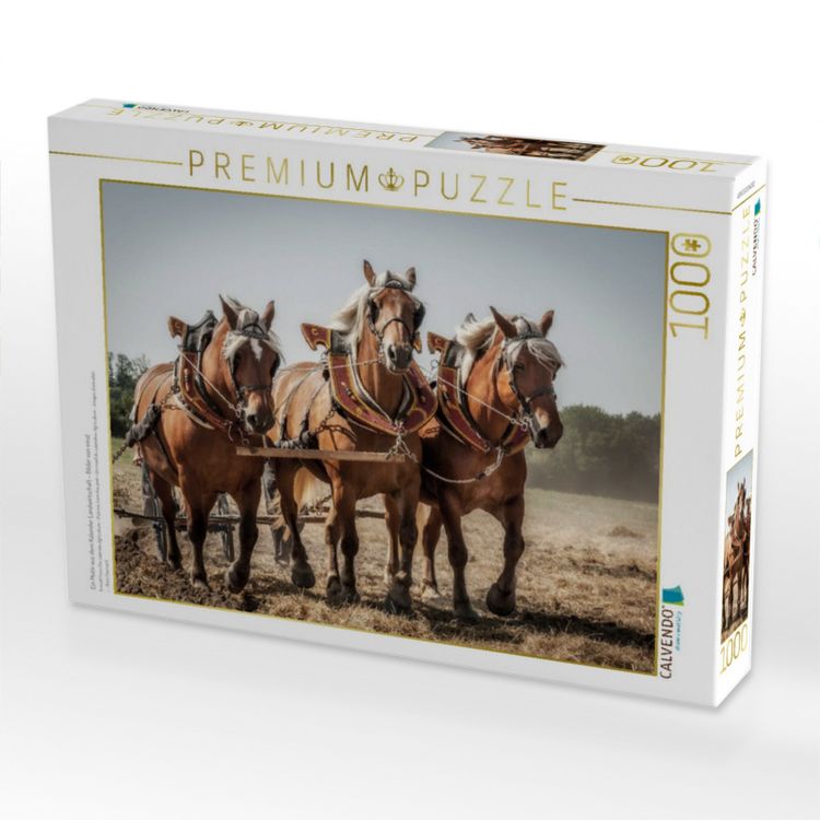 Produktbild: CALVENDO Puzzle Ein Motiv aus dem Kalender Landwirtschaft - Bilder von einst | 1000 Teile Lege-Gr&ouml;&szlig;e 64x48cm Foto-Puzzle f&uuml;r gl&uuml;ckliche Stunden