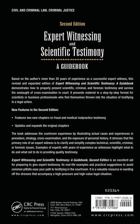 Produktbild: Expert Witnessing and Scientific Testimony