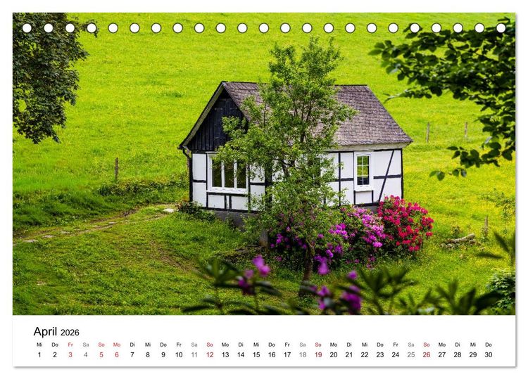 Produktbild: Westfeld-Ohlenbach - Wir feiern 50 Jahre Bundesgolddorf (Tischkalender 2026 DIN A5 quer), CALVENDO Monatskalender