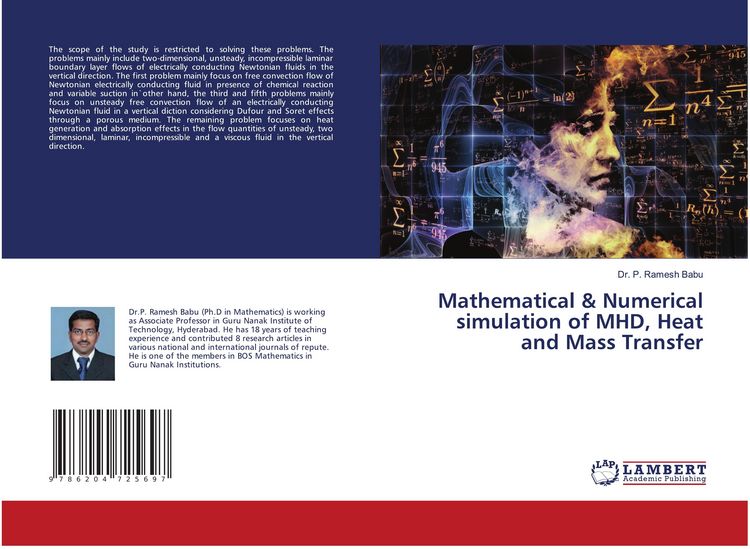 Produktbild: Mathematical & Numerical simulation of MHD, Heat and Mass Transfer