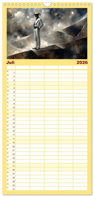 Produktbild: Familienplaner 2026 - Seelenblicke mit 5 Spalten (Wandkalender, 21 x 45 cm) CALVENDO
