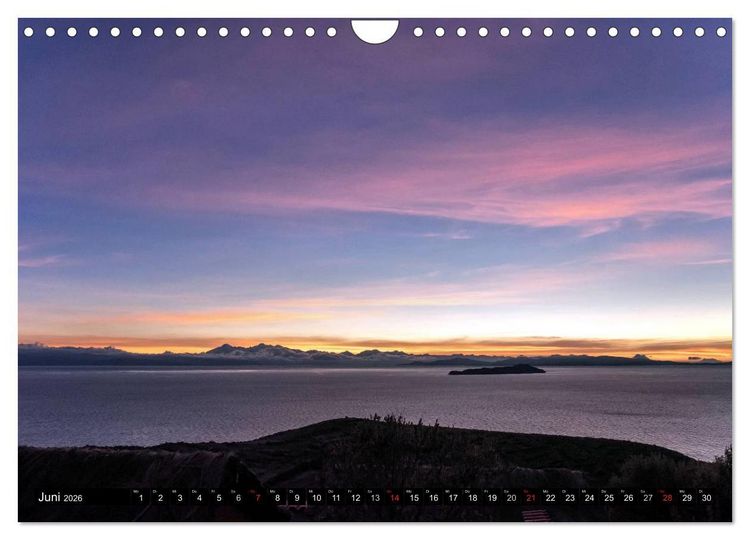 Produktbild: Peru - Bolivien. Eine s&uuml;damerikanische Zwei-L&auml;nder-Reise (Wandkalender 2026 DIN A4 quer), CALVENDO Monatskalender